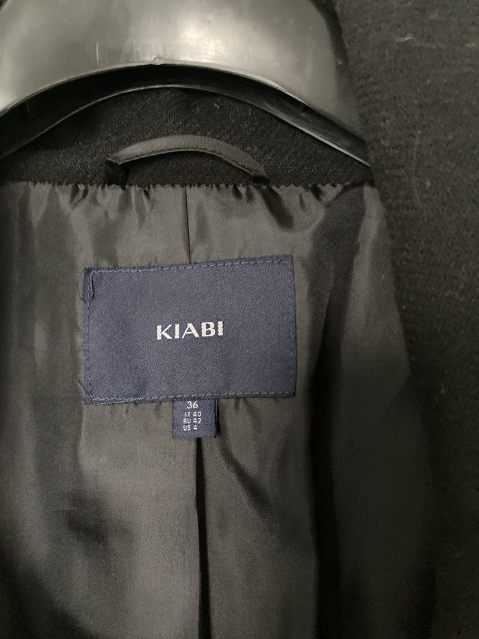 Vend manteau long noir avec ceinture - photo numéro 4