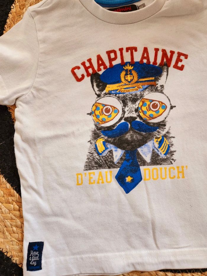 Tee shirt blanc catimini - photo numéro 2