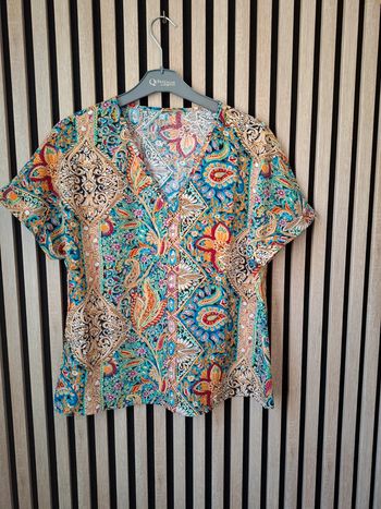 Haut fluide multicolore T38