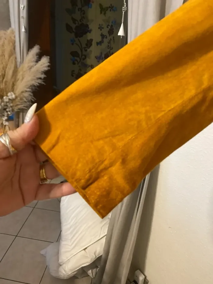 superbe veste cuir marron clair M&s mode 48 - photo numéro 2