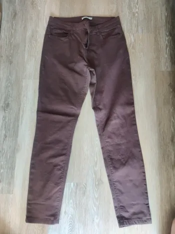 Pantalon skinny bordeaux