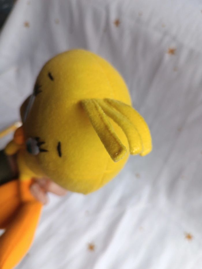 Peluche plush titi Grosminet allongé couché Looney Tunes toons figurine massue masse marteau - photo numéro 16