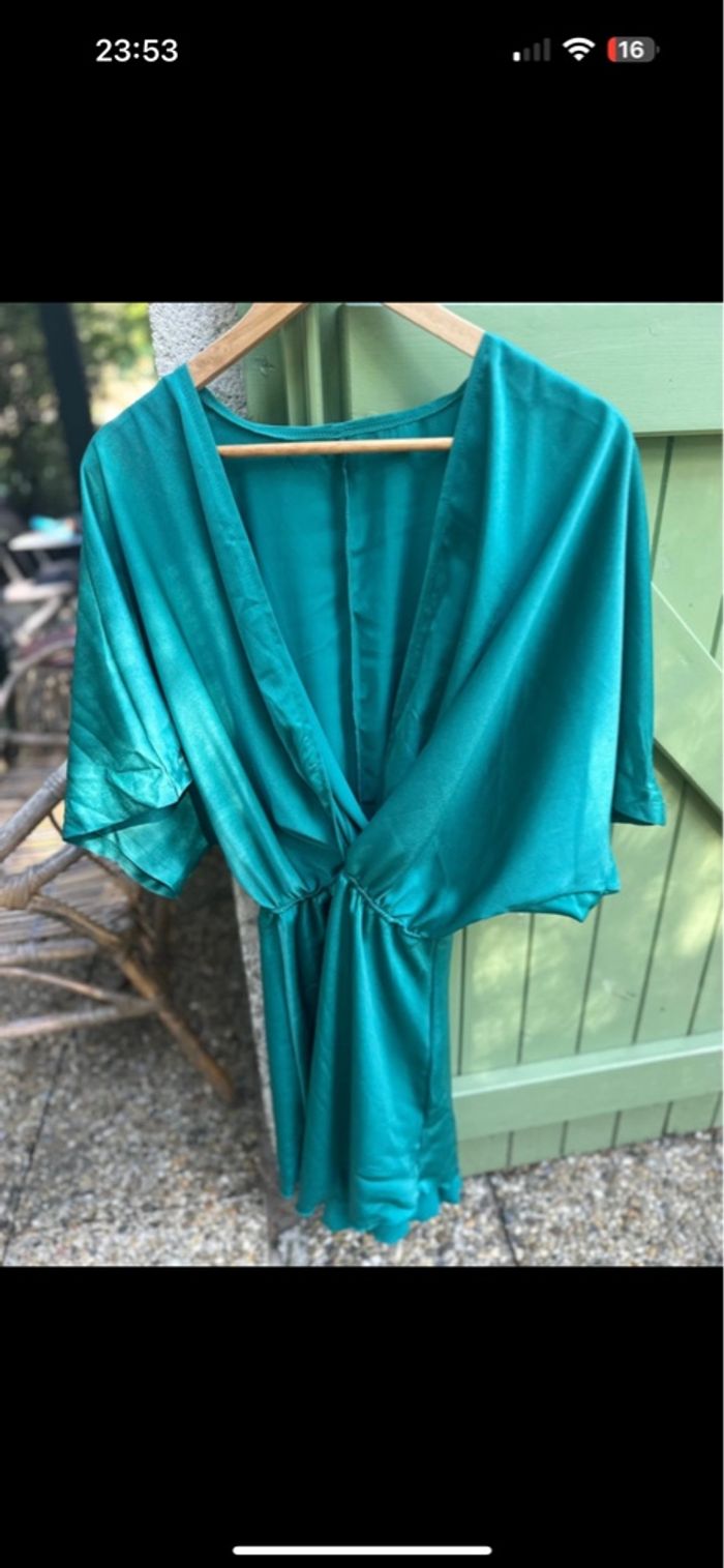Robe de cérémonie verte XL - photo numéro 5