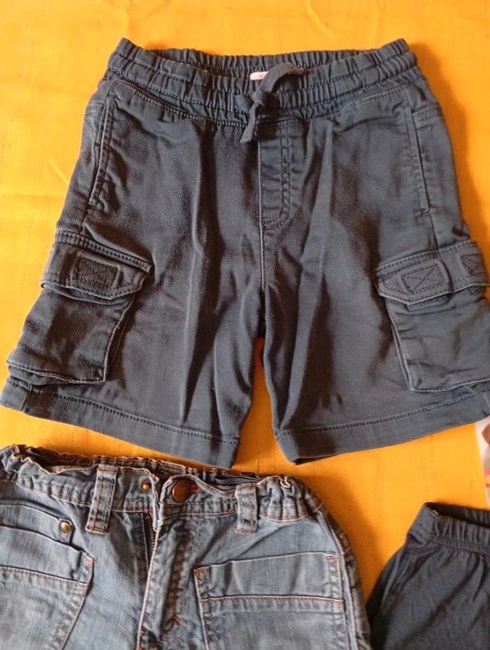 Lot Printemps été 3 shorts bleu 6 ans pour garçon - photo numéro 6