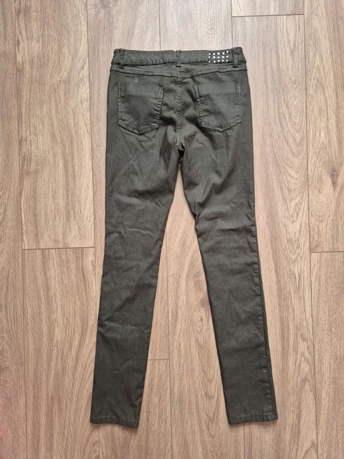 Pantalon enduit skinny kaki u collection - photo numéro 2