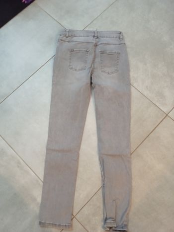 Pantalon jeans gris skinny neuf    denim