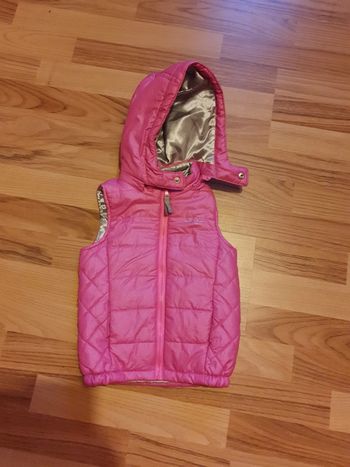 blouson sans manches orchestra rose 2 ans