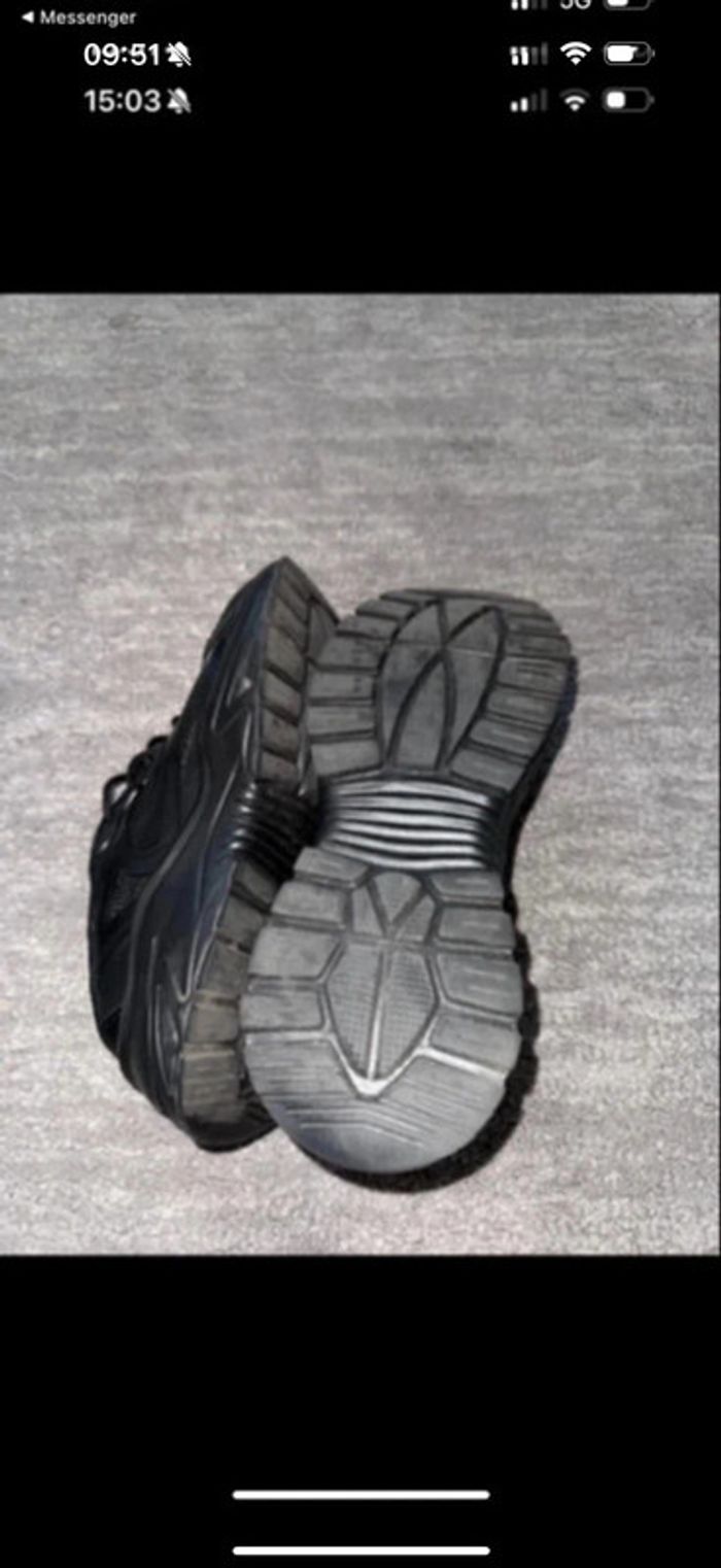 Basket femme noir t40 tres bonne etat - photo numéro 3
