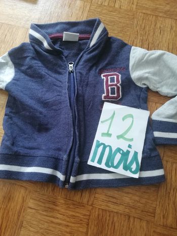 Veste garçon 12 mois basic devil child bleu