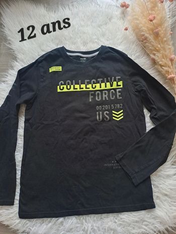 Tee-shirt ML kiabi 12 ans