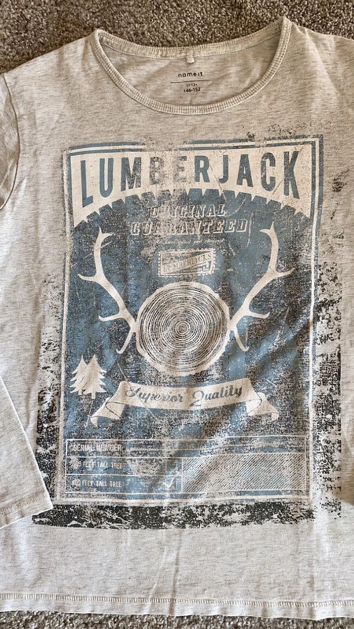 T-shirt manches longues name it 11/12 ans - photo numéro 2