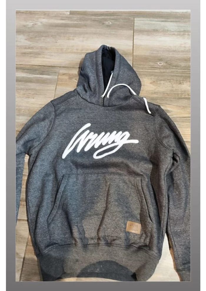 Sweat à capuche gris Wrung Taille S