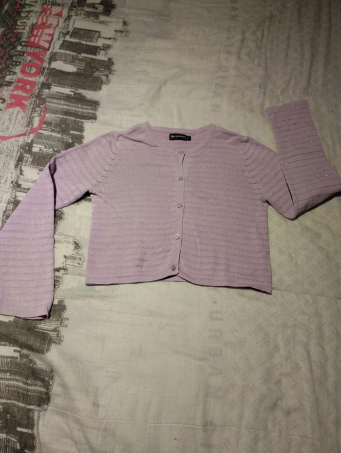 Gilet court violet