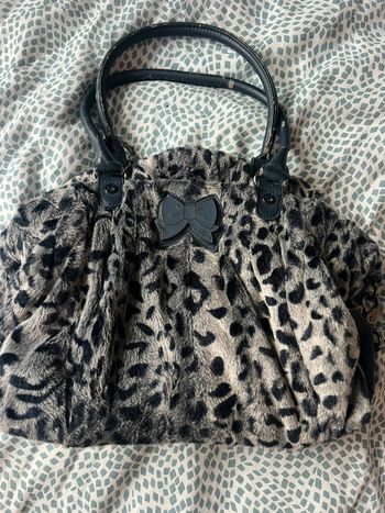 Sac Lollipop, velours bleu