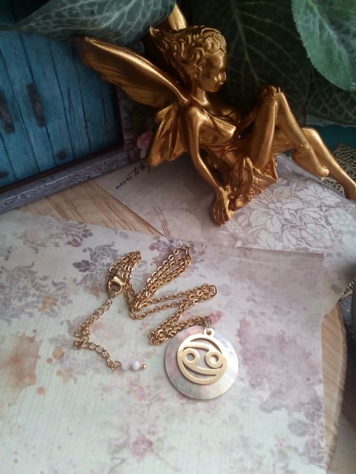 Collier signe astrologique cancer - photo numéro 3