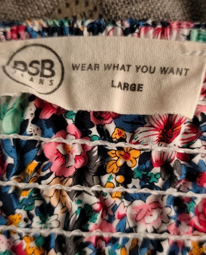 Robe imprimée fleurie manches bouffantes T L BSB jeans - photo numéro 11