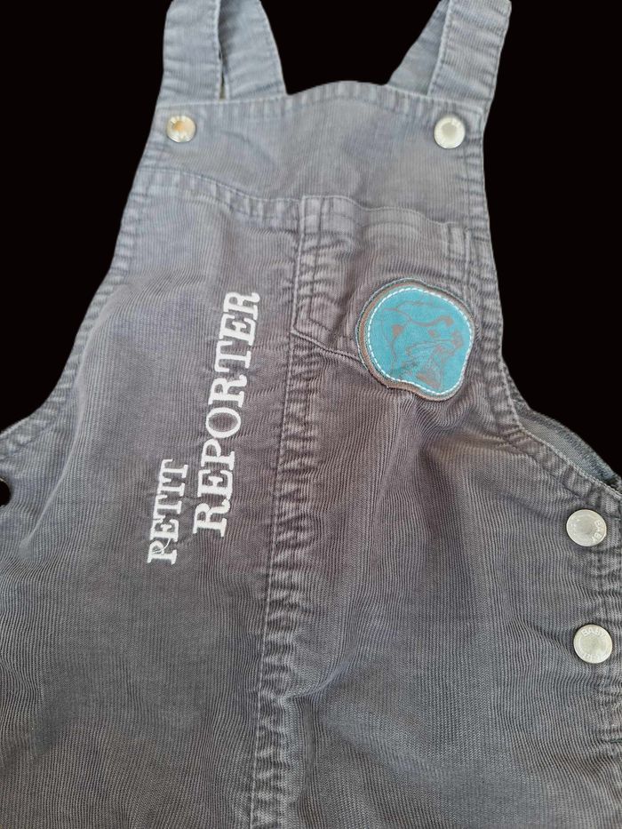 Salopette en velours 12 mois - photo numéro 2