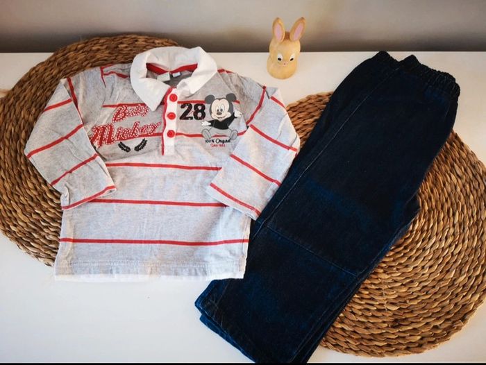 Ensemble garçon mickey 18M
