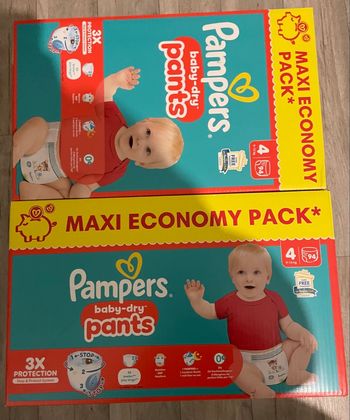 Mega pack 188 couches pampers pants taille 4 neuf