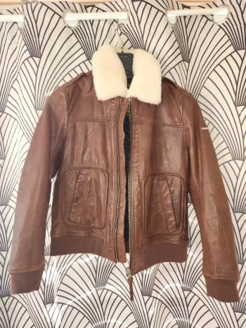 Veste en cuir Superdry