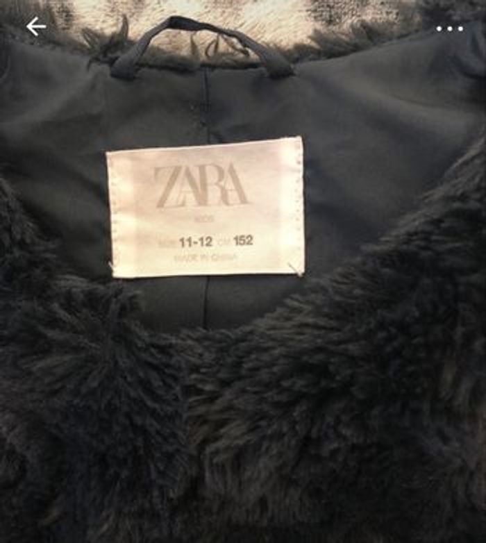 Veste fausse fourrure Zara-taille 12 Ans - photo numéro 3