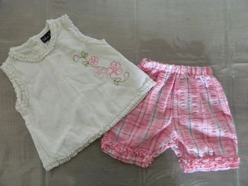 Tenue d'été "Bob et Julie" T 3 mois