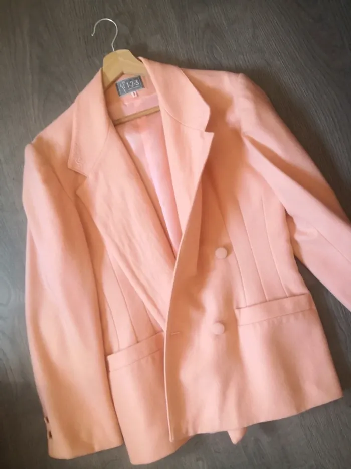 Blazer femme taille 40 maison 123 - vintage made in France - photo numéro 8
