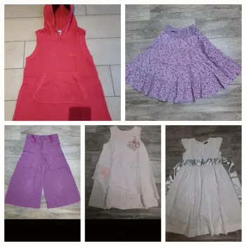 Lot jupes, robes fille 5 ans