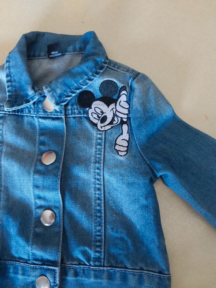 Veste en jeans minnie 6-9 mois (74 cms) - photo numéro 5