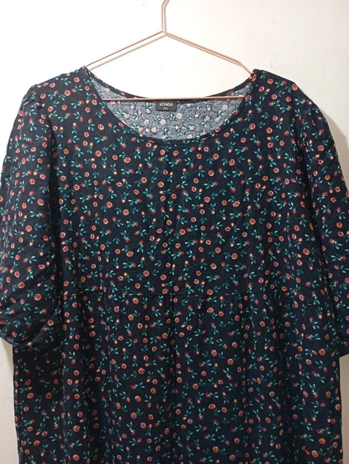 Robe longue fleurie grande taille - photo numéro 2