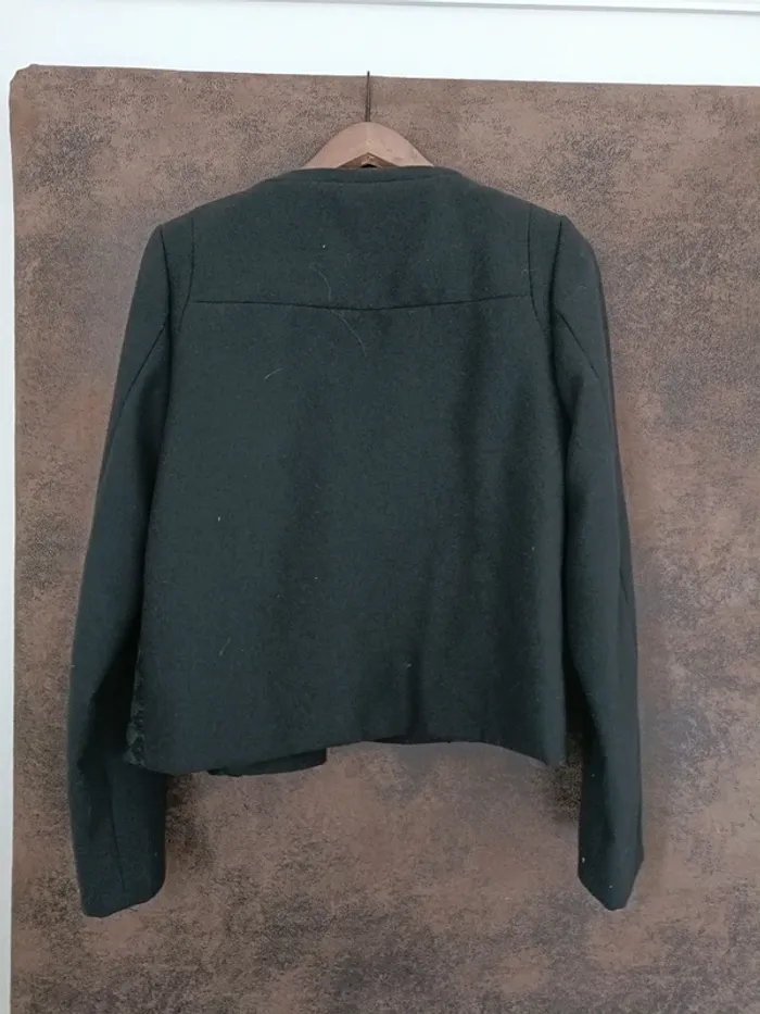 Veste Promod irisée noir & vert - photo numéro 2