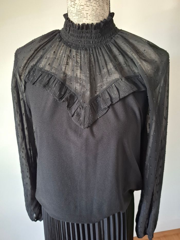 Blouse noire , chemise, manches longues Morgan - photo numéro 2