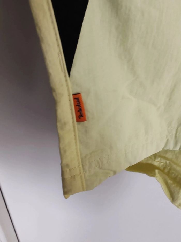 K-Way Imperméable Quart Zip Timberland Taille L Noir et Jaune - photo numéro 9