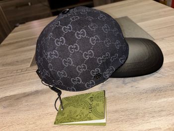 Casquette GG noir cuir taille M - impeccable 
