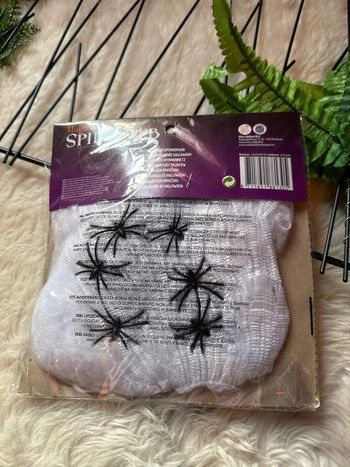 Toile araignées + 6 araignées  NEUF