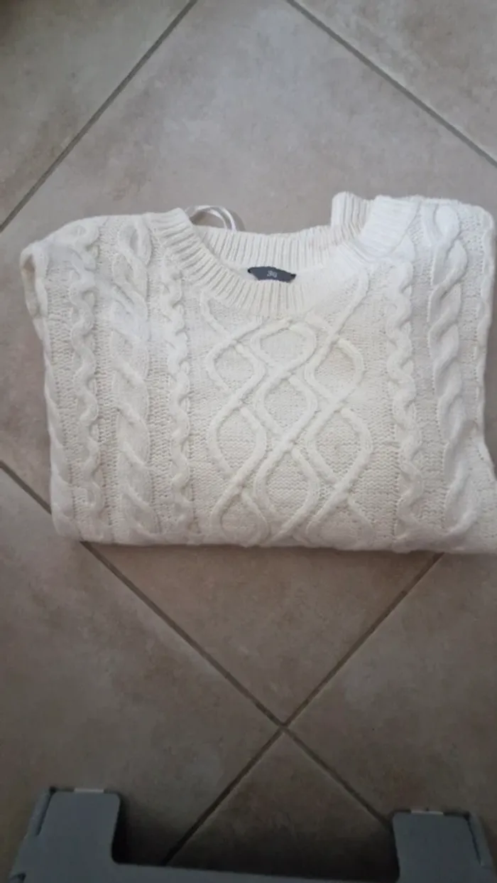 Pull beige femme