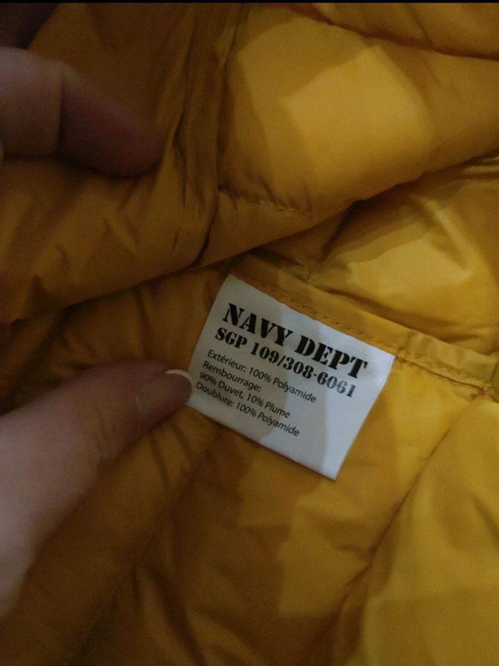 Doudoune hublot jaune taille XS neuve - photo numéro 3