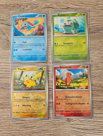 Lot de 4 cartes pokemon promo costco 151