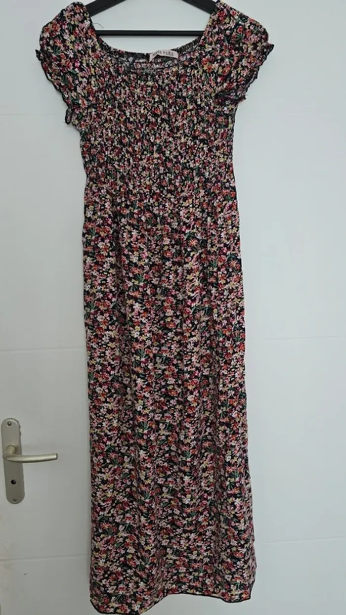 Robe longue fleurie