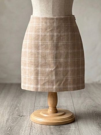 Mini jupe & Other Stories carreaux camel doublée preppy XS