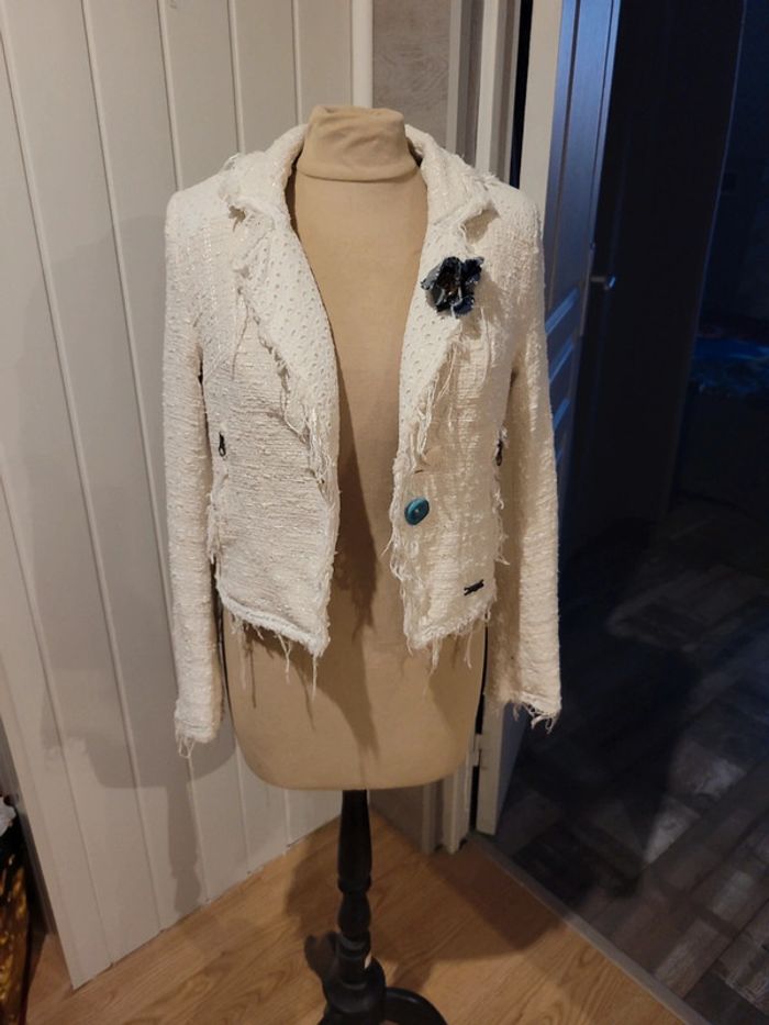 Veste tailleur desigual taille 40 - photo numéro 7