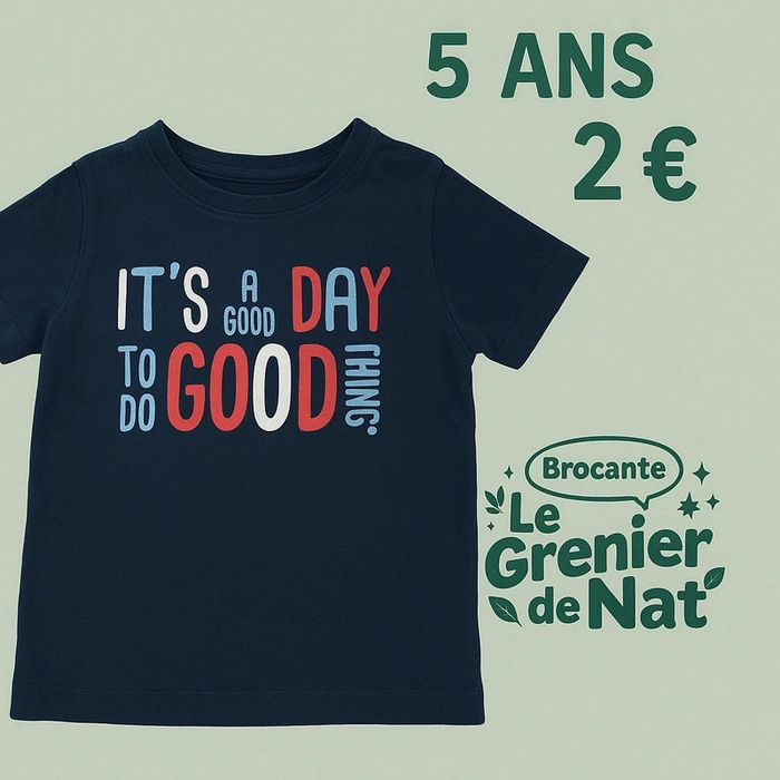 T-shirt noir 5 ans