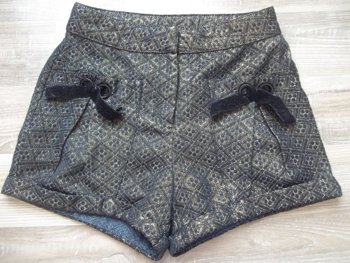 Shor damassé marine et doré Orchestra 10 ans/140 cm