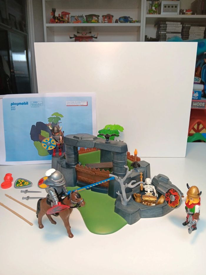 Lot figurines playmobil camp de Vikings - photo numéro 2