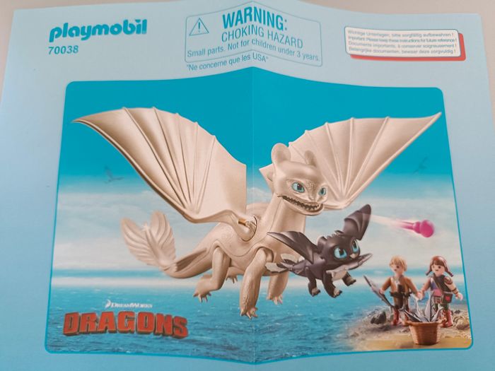 Playmobil Dragons 3 - Furie éclair et son bébé dragon et 2 enfants Vikings - photo numéro 7