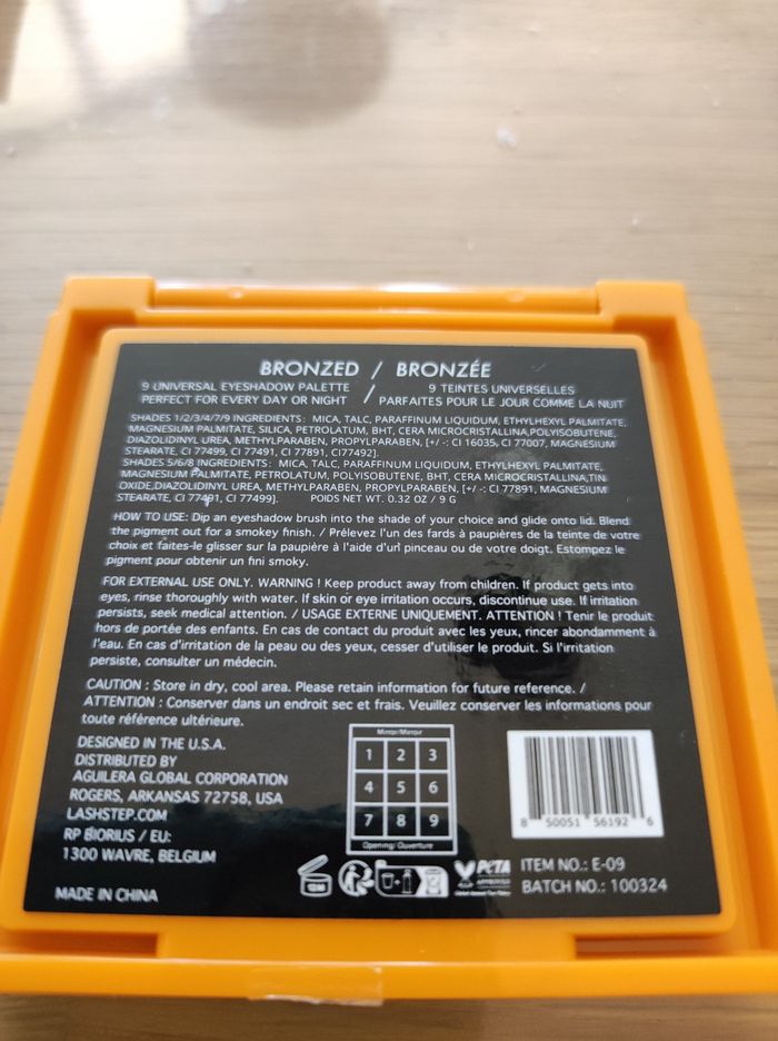 Palette fard paupières - photo numéro 3