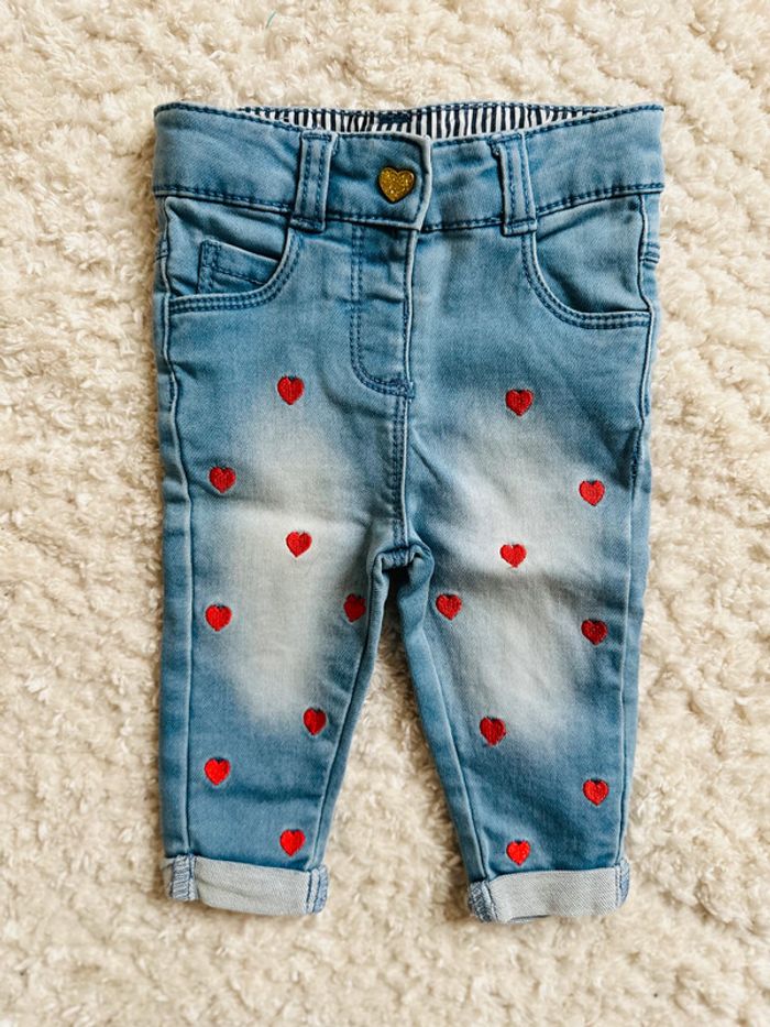 Jean coeurs 3 mois