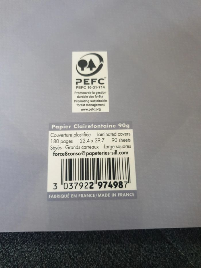 Neuf cahier poly cours 180 pages marque Clairefontaine - photo numéro 4