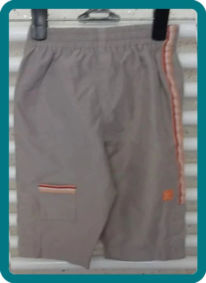 Pantalon léger marron / beige Pick Ouic Taille 6 mois - photo numéro 2