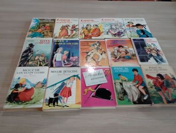 Lot de 15 livres, bibliothèque rose(mouche, Laura ect.)(2)